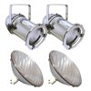 2 pcs. PAR64S + 2 pcs. BulbAmerica 1000PAR64 MFL Bulbs PD