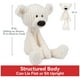 thumbnail image 4 of Cable de peluche GUND para palillo de dientes con forma de oso de peluche, 38 cm, color crema, 4 of 8