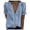 Blue, variant on Aligament Clothing Casual Tops Shirts For Women Short Sleeve Lace T-shirt V-neck Solid Color Tee Shirts