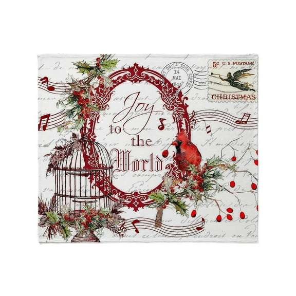 CafePress - Joy To The World Throw Blanket - Soft Fleece Throw Blanket, 50"x60" for All Ages