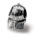 thumbnail image 3 of 925 Sterling Silver Charm For Bracelet Pharaoh Bead Travel, 3 of 9
