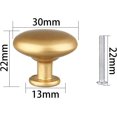 thumbnail image 2 of Manija del gabinete de cocina de oro de 2 piezas Perilla redonda para muebles Manija del gabinete de cocina de oro mate Manija de la puerta de la cocina Perilla del cajón de la vendimia de 30mm para, 2 of 5
