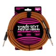 thumbnail image 1 of Ernie Ball Braided Instrument Cable Straight/Straight 18ft - Pumpkin Pie, 1 of 1