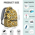 thumbnail image 6 of Checke Sunflower Backpack for School,Cute School Bag,Schoolbag with Adjustable Shoulder Straps & Padded Back,15.3"x11"x7.1".﻿, 6 of 6