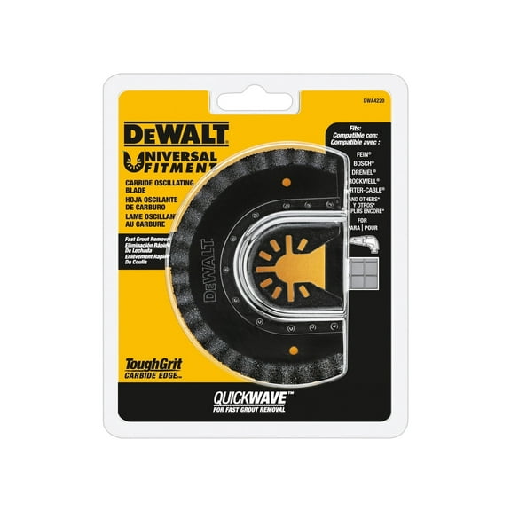 DEWALT Oscillating Tool Grout Remover Blade DWA4220 - Carbide Fast Cutting - 1 Piece