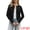 Black, variant on DARING DIVA Women's Knit Long Sleeve Cropped Sweater Cardigan Shrug XS White