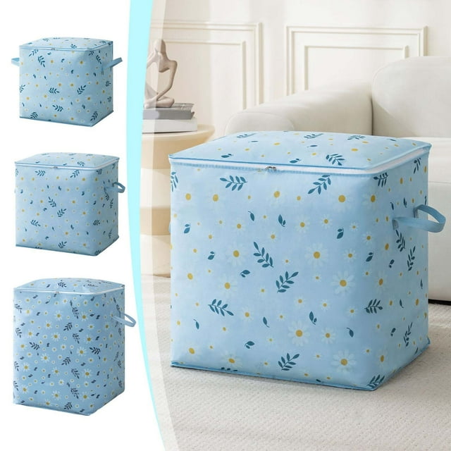 Summer Savings! Gspmoly Oversized Clothes Quilts Storage Bag Wardrobe Sorting Storage Box Portable Storage Bag Zipper Cup Storage Bag Summer Savings