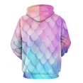 thumbnail image 3 of Colorful Fish Scale Pattern Men's Women New Sweatshirt Hoodie Men's Plus Size Sweatshirt Hooded Sweatshirt 3d Printed Street Men's Cloth, 3 of 6