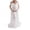 X-38White, variant on YMNXA Women's Maternity Dress Sleeveless Off Shoulder Solid Color Mesh Elegant Floor Length Pregnant Dresses For Photography,Orange,Xl