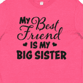 thumbnail image 4 of Inktastic My Best Friend is My Big Sister with Hearts Youth T-Shirt, 4 of 5