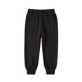 thumbnail image 3 of Lmnyox Toddler Kid's Sweatpants Fashion Elastic Waist Cuffed Pants Plain Athletic Trousers with Pockets, 3 of 6