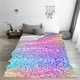 thumbnail image 5 of Balery Colorful Glitters Manta de Felpa Suave y Acogedora – Cobija de Franela Aterciopelada para Cama, Lavable y Cálida para Sofá, Mascotas, Transpirable-50"x40", 5 of 7