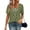 Army Green, variant on Women's T Shirts Short Sleeve Casual Loose Fit Twofer Layered Look Square Neck Polka Dot Print Summer Tops White Size M