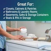 (2 pack) Concrobium Moisture Grabbers Refillable Moisture Absorber Container, Fragrance Free, 12.3 oz Tablet