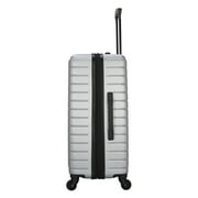 Protege Vacationer 20-inch Carry-on Expandable Hardside Luggage With 360-Spinner Wheels and Divider Pockets, Silver