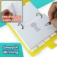 thumbnail image 5 of 3x5 Lined Index Cards with Ring Binder Holder and Dividers, 100 Ruled Cards 10 Pack, 5 of 7