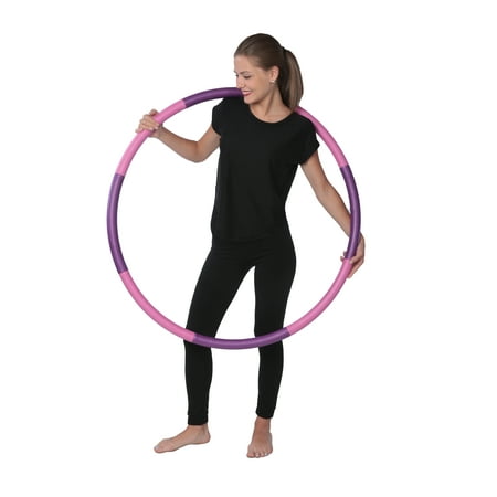 3 Pound Weighted Hula Hoop - Ideal for Aerobics Workouts, Hot Fitness & Weight Loss Exercise - Comes Apart for Easy