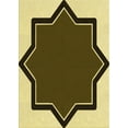 thumbnail image 1 of Ahgly Company Tapis Rectangulaire Lavable en Machine Intérieur Transitionnel Marron, 7 Pieds x 9 Pieds, 1 of 7