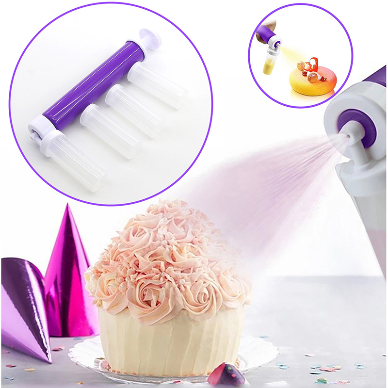 Cake Spray Gun Cake Airbrush Coloring Sprayer Duster DIY Baking Decor