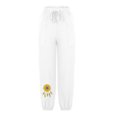 thumbnail image 4 of VEKDONE Womens Linen Long Pants White XXL, 4 of 6