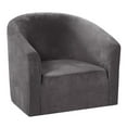 thumbnail image 1 of Housse de Sofa Extensible pour Fauteuil - Housse de Sofa Ajustée en Spandex Doux, Meuble Lavable avec Bas Extensible, Gris, 67-73 cm, 1 of 8