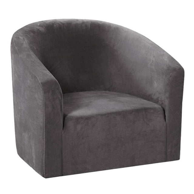 Housse de Sofa Extensible pour Fauteuil - Housse de Sofa Ajustée en Spandex Doux, Meuble Lavable avec Bas Extensible, Gris, 67-73 cm