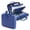 Blue - transparent 1pcs 28*7.5cm, variant on MROOBEST Fireproof Waterproof Document Box with Lock-Hard Shell Portable File Organizer Case 1pcs 28*7.5cm Blue - transparent