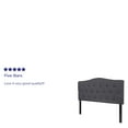 thumbnail image 5 of Emma + Oliver Tufted Upholstered Full Size Headboard in Dark Gray Fabric, 5 of 11