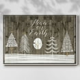 thumbnail image 3 of Wooded White Christmas Collection A - Framed Gallery Wrapped Holiday Canvas - 25 x 37 - White Frame, 3 of 9