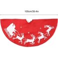 thumbnail image 2 of Tapis Cache Pied De Sapin De Nol Jupe Sapin En Non Tiss Tapis De Sapin De Nol Avec Renne Rouge Couverture Ronde Sapin De Nol Jupe Arbre De Nol Avec Mo, 2 of 5