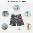 thumbnail image 6 of FORMRS Boys Swim Trunks Quick Dry Mesh Liner Boardshorts Sizes XS-XL, Yellow Floral Flamingo, 6 of 7
