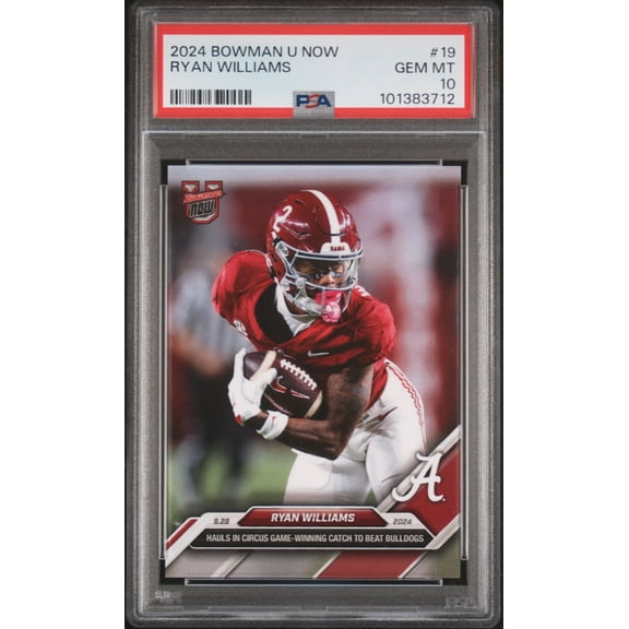 Ryan Williams Alabama Crimson Tide 2004 Bowman U Now Card #19 PSA 10 Gem Mint