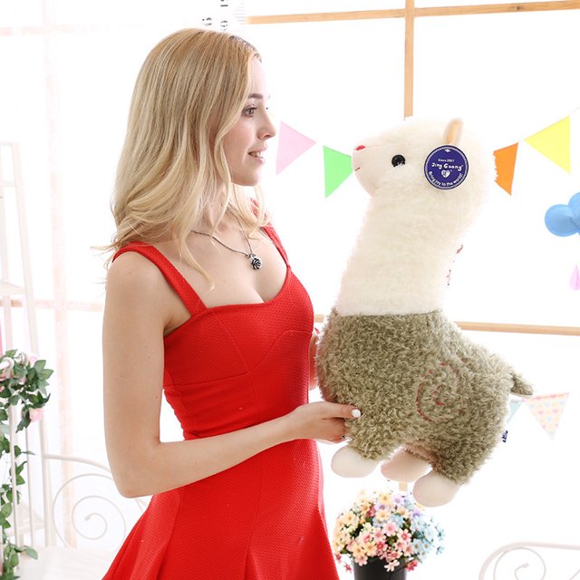 Poupée Alpaga Bête Dieu Peluche Cheval Boue Jouet Mouton Dessin Animé Cadeau
