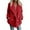 Red, variant on XFLWAM Womens Winter Fleece Teddy Bear Sherpa Jacket Lapel Button Down Coats with Pockets Outerwear