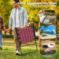 thumbnail image 6 of Costway 2PCS Folding Beach Chair Camping Lawn Webbing Chair Lightweight 1 Position Red, 6 of 9