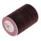 thumbnail image 3 of Hilo de cera redondo de 130 m y 0,5 mm para coser cuero a mano, color blanco Marron oscuro, 3 of 8