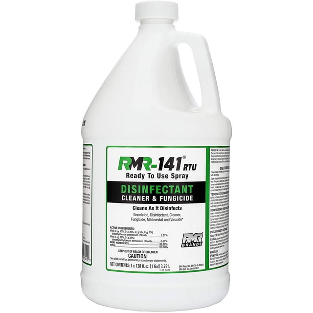 RMR-141 Eliminador de moho y hongos mata el 99% de las bacterias y virus del hogar Limpia y desinfecta una botella de 1 galón registrada por la EPA