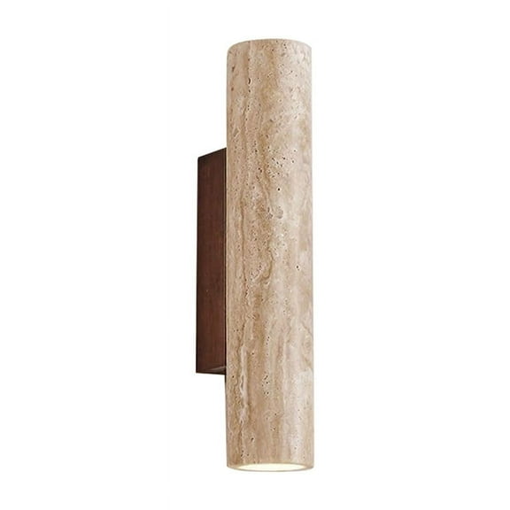 LED Wall Light Modern Simple Natural Yellow Travertine Wall Light with Up and Down Ligh mj4620