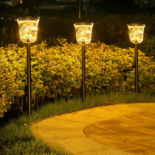 Lámpara de cesta LED para exteriores | Linterna de jardín con energía solar | IP55 Resistente al agua ABS+PC | Panel policristalino de 2V 500mA | Batería recargable de 1600 mAh | 2 Luces Blancas + 2