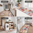 thumbnail image 5 of Pioneer Flower Floral Print Pattern Kitchen Rugs Sets Of 3,Kitchen Runner Rugs Non Skid Washable,Decorative Kitchen Floor Mats for Kitchen,Sink,Laundry,17"x30"+ 17"x47" + 17"x59", 5 of 6
