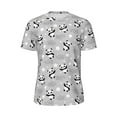 thumbnail image 5 of Wukai Pandas Between Clouds and Stars Print Men's Short-Sleeved Mesh T-Shirt,Quick-Dry Short Sleeve Workout T-Shirt-XX-Large, 5 of 8