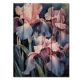 thumbnail image 3 of Designart "Petal of Iris in Pink and Blue II" Floral Print on Natural Pine Wood, 3 of 5