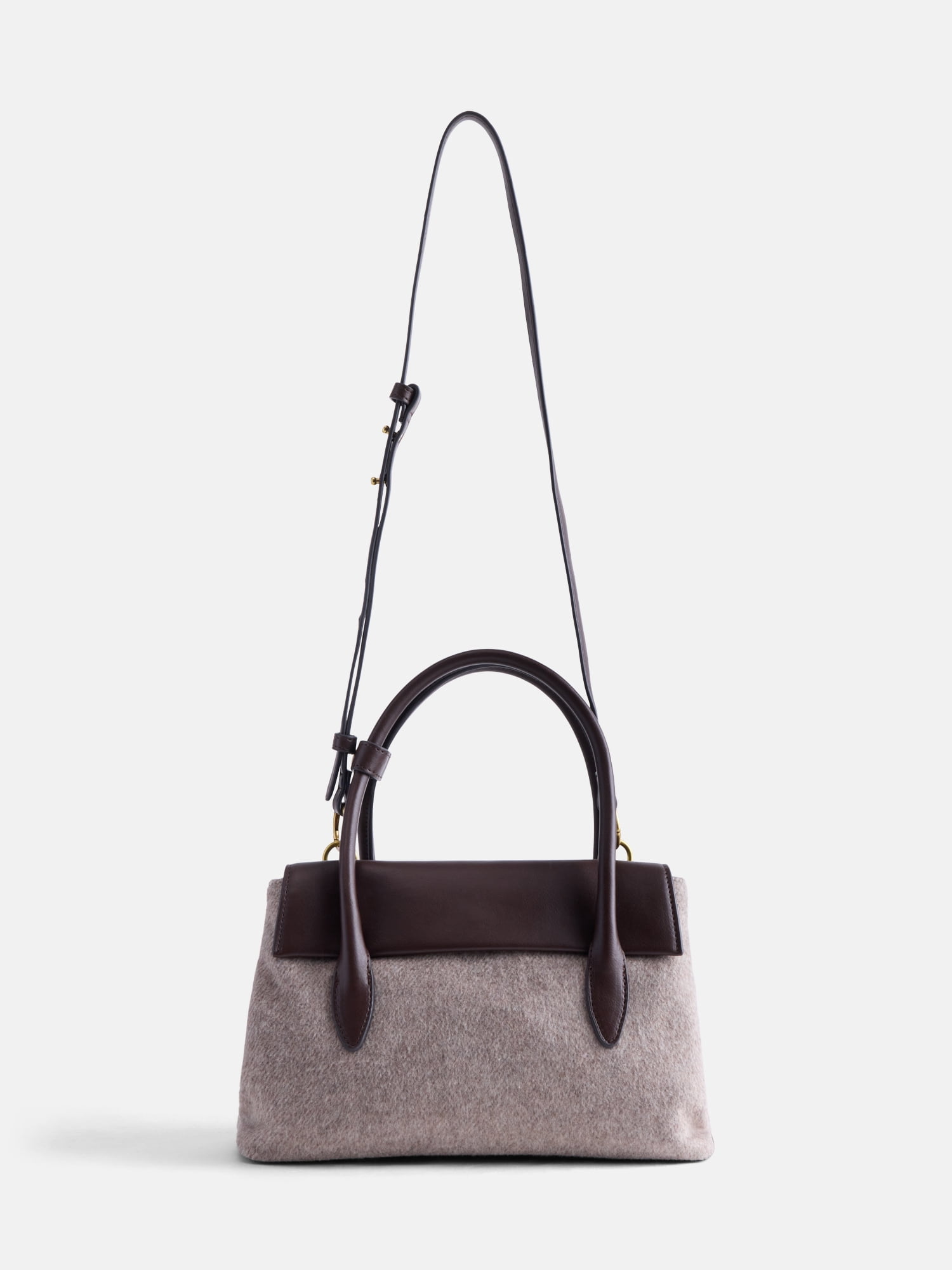 Free Assembly Women's Satchel, Tan Gray