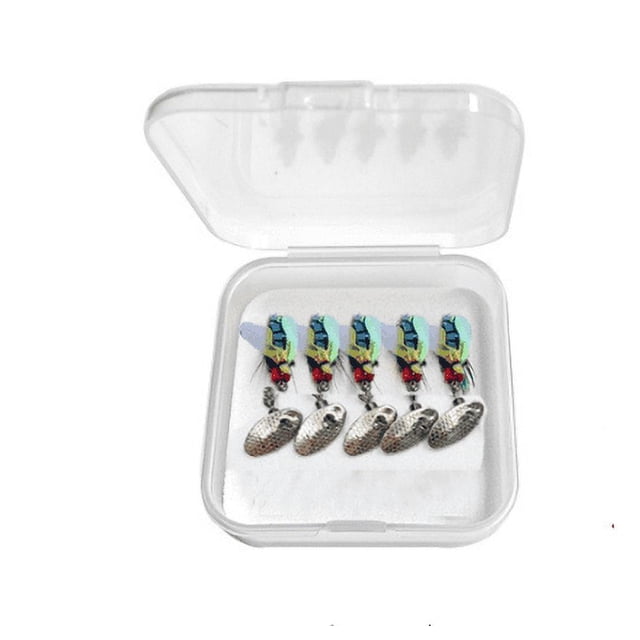 5 Pcs Hameçon à Paillettes Modifié pour Mouches Colorées