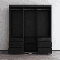 thumbnail image 5 of Monaco 3 Door Modern 71" Wardrobe with Mirror, 5 of 6