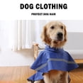 thumbnail image 4 of Large Dog Raincoat Adjustable Pet Water Proof Clothes Lightweight Rain Jacket Poncho Hoodies with Strip Reflective(S,Blue), 4 of 9