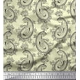 thumbnail image 1 of Soimoi Cotton Duck Fabric Artistic Paisley Print Fabric by The Yard 56 Inch Wide, 1 of 1
