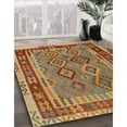 thumbnail image 2 of Ahgly Company Indoor Rectangle Contemporary Mahogany Brown Southwestern Area Rugs, 2' x 3', 2 of 6
