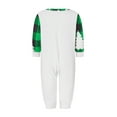 thumbnail image 4 of Elippeo Christmas Pajamas for Family Long Sleeve Snowflake Print Tops + Plaid Pants Set Winter Sleepwear, 4 of 9