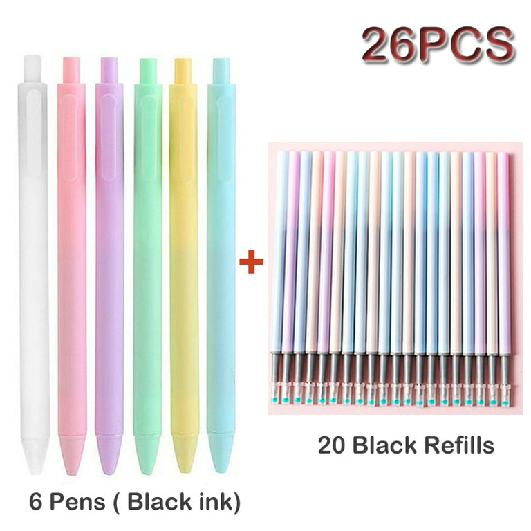3 Pcs Gel Pens for Writing Black/Blue/Red 0.5 mm Refillable Ballpoint Pen  for Students School&Office Accessories - AliExpress
